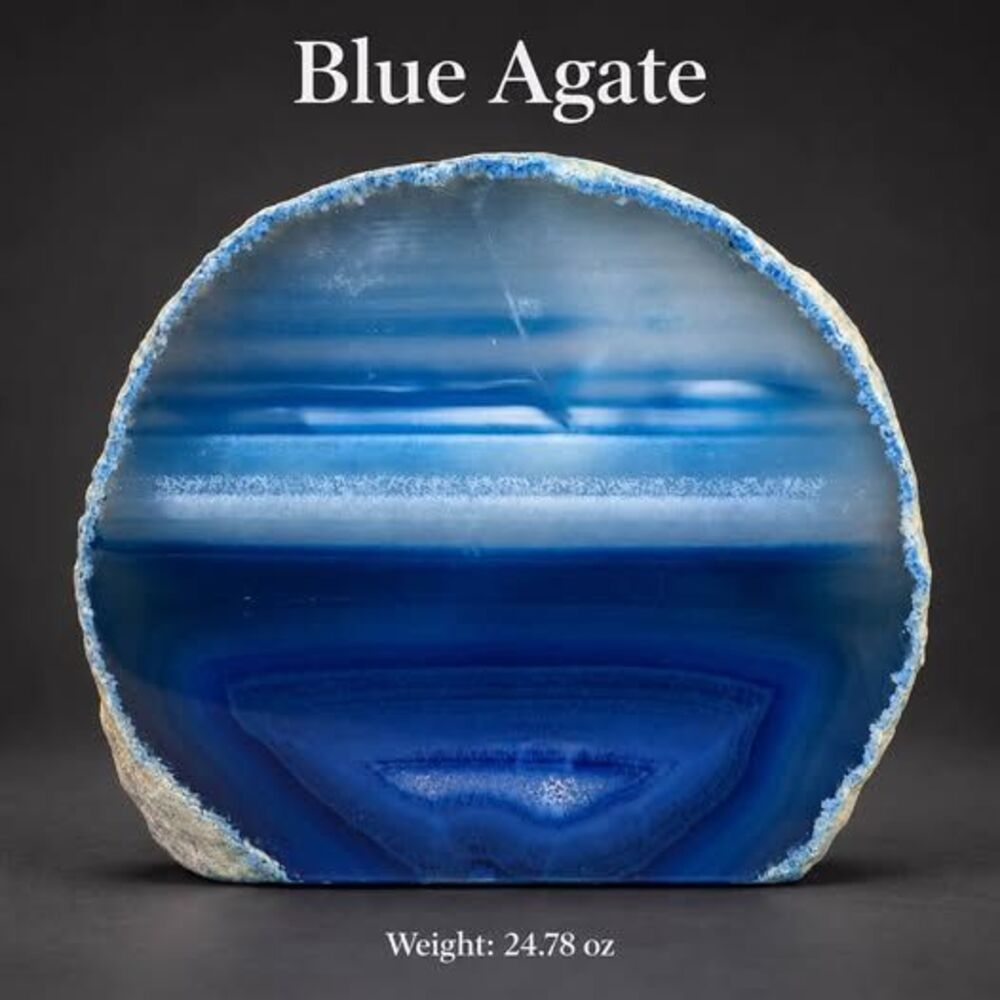 Blue Agate Specimen - Picture 2 of 3